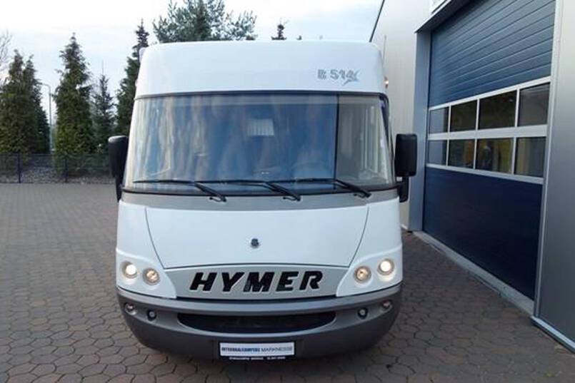 Hymer B 514 G compacte 4 pers. camper met garage 1