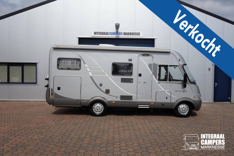 Hymer B 514 G Elegance zilver, compacte 4 pers. camper met HPC levelsysteem 0