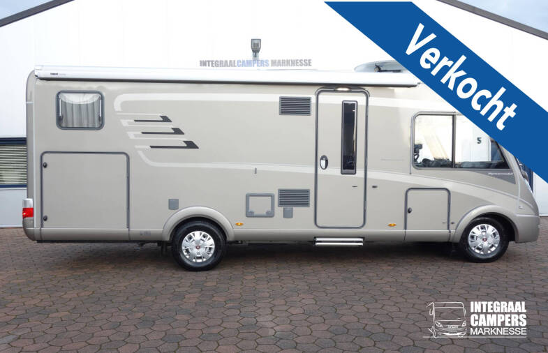 Hymer B 678 PL AUTOMAAT, 180 pk PremiumLine Serra Grijs, 2 aparte bedden