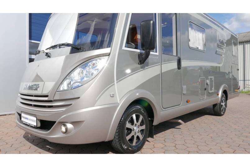 Hymer Exsis I 588 AUTOMAAT, 150 pk, Serra Grijs, compact met 2 aparte bedden 5