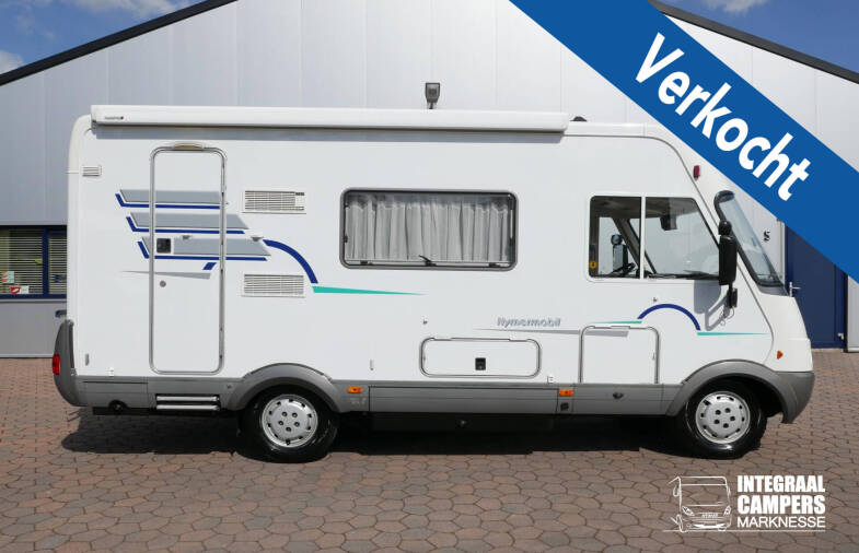 Hymer B 584 compacte 3 pers. met een ruime barzit indeling