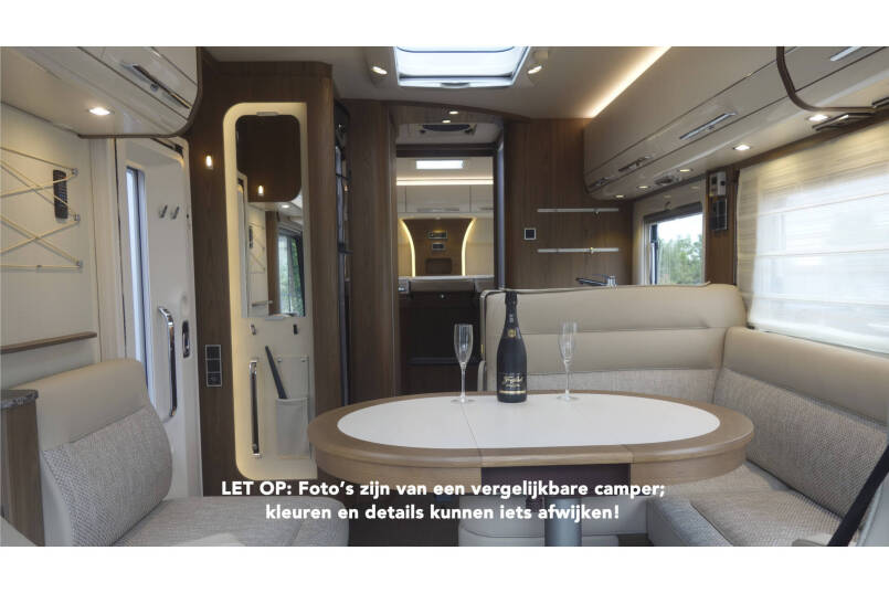 Hymer  B-SL 704 SupremeLine Crystal Silver Hymer   B-SL 704 SupremeLine Crystal Silver 9G AUTOMAAT, bovenkastjes cabine, Al-de verwarming 9