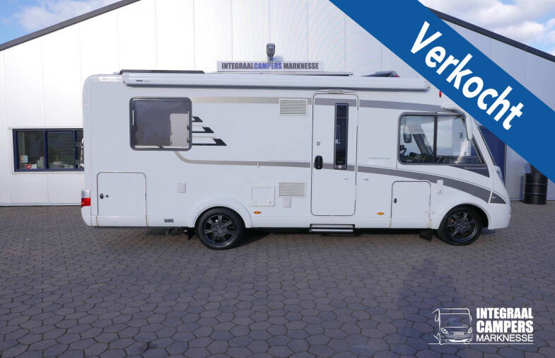 Hymer  B 598 PremiumLine  180 pk AUTOMAAT, bovenkastjes, Queensbed, levelsysteem