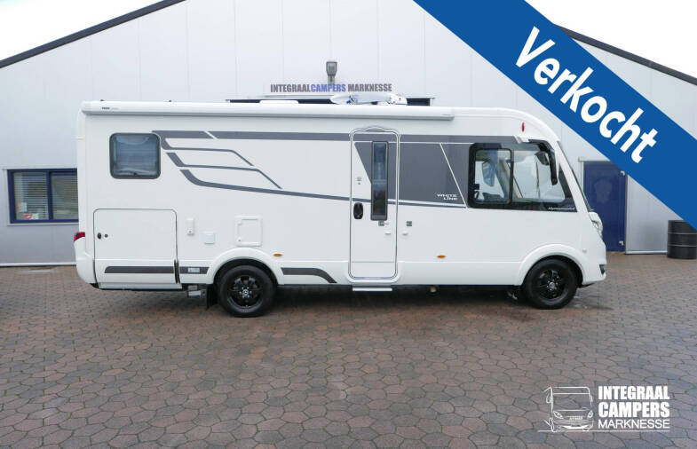 Hymer BMC-I 600 White Line 170 pk 9G AUTOMAAT, bovenkastjes, lage bedden.