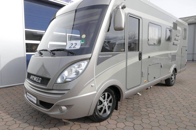 Hymer B 588 | Serra Grijs | Automaat | Levelsysteem | Lithium | Enkele bedden | 9