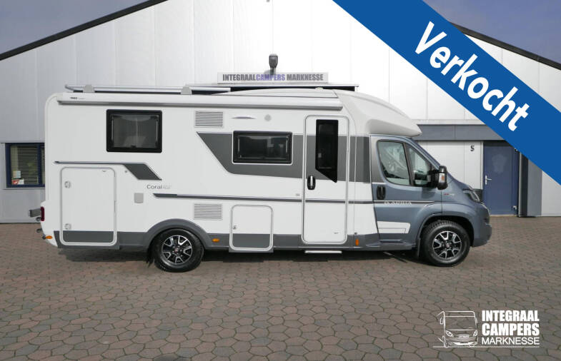 Adria Coral plus 600 SL | Enkele bedden | Lithium | Zonnepaneel | Fietsendrager